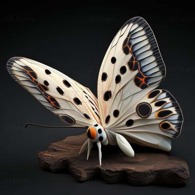 3D model Parnassius arcticus (STL)